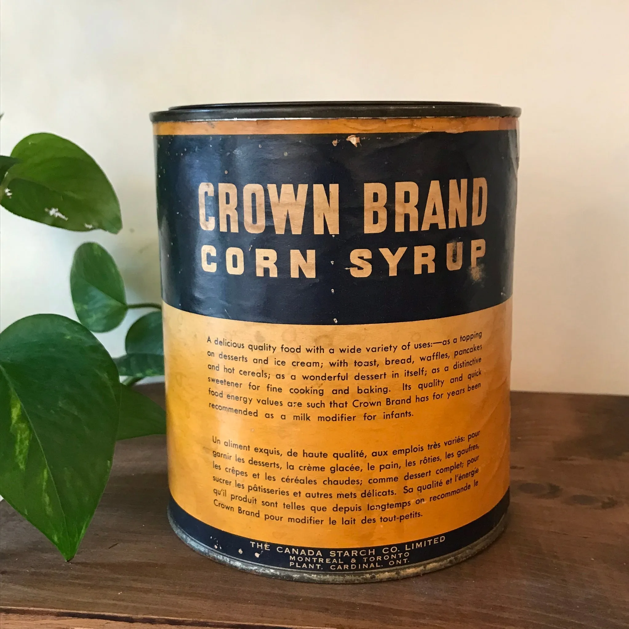 Antique Crown Brand Corn Syrup Can
