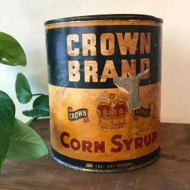 Antique Crown Brand Corn Syrup Can