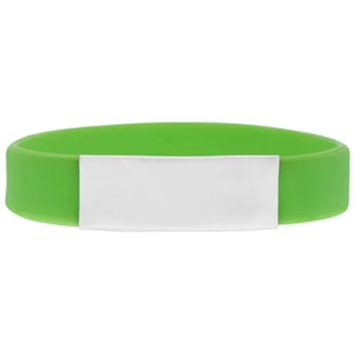 Econo Silicone Wristband with Brand Plate
