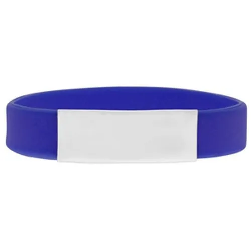Econo Silicone Wristband with Brand Plate