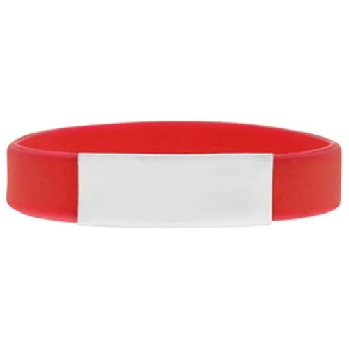 Econo Silicone Wristband with Brand Plate