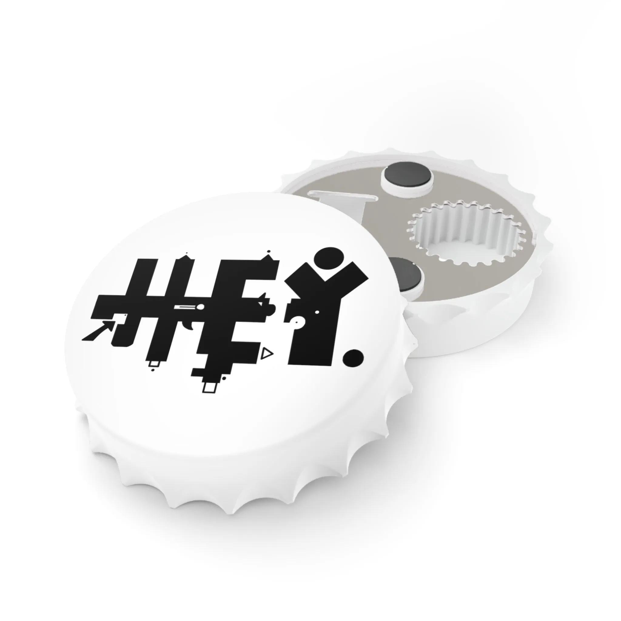 Hey. Brand Logo Bottle Opener