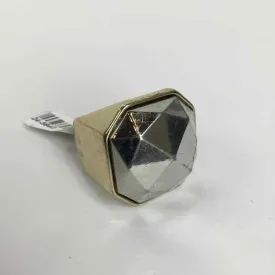 No Brand Silver & Gold Square Ring