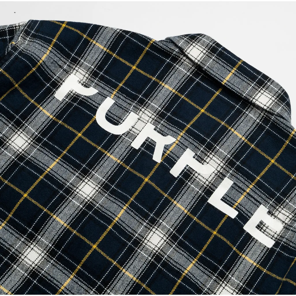 Purple Brand Plaid Flannel Shirt - Black